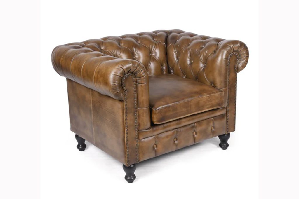 Chesterfield Leather Arm Chair, Lucas, Interior, Sản xuất nội thất