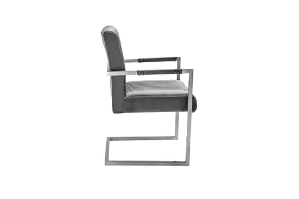 Big Cantilever Steel Armchair Velvet, Lucas, Interior, Nội thất, Sản xuất nội thất