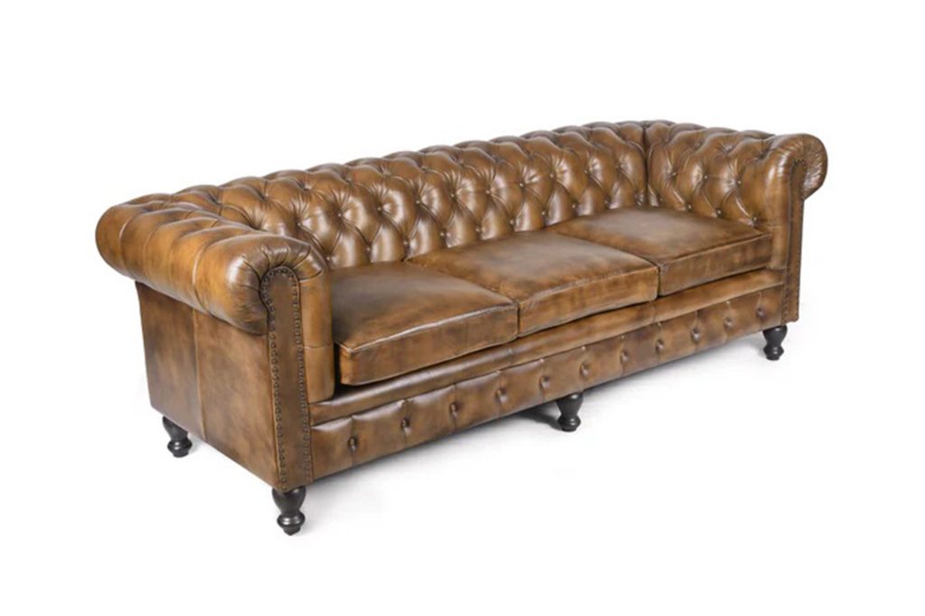 Chesterfield Genuine Leather 3 seater sofa, Lucas, Interior, Sản xuất nội thất, sofa